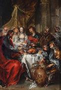 Simon de Vos The Wedding at Cana. oil painting on canvas